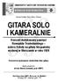 GITARA SOLO I KAMERALNIE