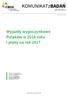 KOMUNIKATzBADAŃ. Wyjazdy wypoczynkowe Polaków w 2016 roku i plany na rok 2017 NR 24/2017 ISSN