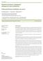 Wypalenie zawodowe u pielęgniarek pracujących w opiece paliatywnej Professional burnout of palliative care nurses