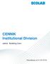 CENNIK Institutional Division sektor Building Care