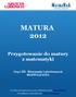 MATURA Przygotowanie do matury z matematyki