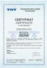 CERTYFIKAT CERTIFICA TE. Nr. TDT-UW-102/13. Niniejszym potwierdza si~, ze firma: We hereby certify that the company: