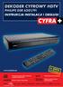 DEKODER CYFROWY HDTV PHILIPS DSR 6201/91 INSTRUKCJA INSTALACJI I OBS UGI