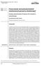 Procesy inwazji i przerzutowania komórek nowotworowych opornych na chemioterapię* Invasion and metastasis of tumour cells resistant to chemotherapy