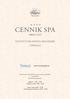 * * * * CENNIK SPA PRICE LIST INSTYTUT SPA HOTELU BELVEDERE ZAPRASZA