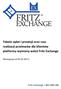 Tabela opłat i prowizji oraz czas realizacji przelewów dla klientów platformy wymiany walut Fritz Exchange