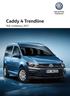 Samochody Użytkowe. Caddy 4 Trendline. Rok modelowy 2017