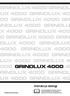 GRINDLUX 4000 GRIND UX 4000 GRINDLUX GRINDLUX 4000 G