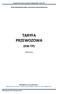 Taryfa Przewozowa Koleje Wielkopolskie (KW-TP) Koleje Wielkopolskie spółka z ograniczoną odpowiedzialnością TARYFA PRZEWOZOWA (KW-TP) Tekst jednolity