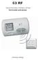 C3 RF. termostat pokojowy. bezprzewodowy (radiowy) cyfrowy. Instrukcja obsługi