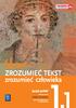 ZGODNY Z WYMAGANIAMI 2015 ZROZUMIEĆ TEKST. zrozumieć człowieka. Język polski PODRĘCZNIK LICEUM I TECHNIKUM. zakres podstawowy i rozszerzony