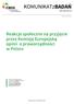 KOMUNIKATzBADAŃ. Reakcje społeczne na przyjęcie przez Komisję Europejską opinii o praworządności w Polsce NR 86/2016 ISSN