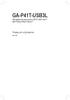GA-P41T-USB3L. Podręcznik użytkownika. Płyta główna dla procesorów LGA775: Intel Core / Intel Pentium /Intel Celeron. Rev. 1301