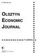 PL ISSN OLSZTYN ECONOMIC JOURNAL 7 (1/2012) Wydawnictwo Uniwersytetu Warmińsko-Mazurskiego w Olsztynie