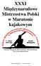 XXXI Międzynarodowe Mistrzostwa Polski w Maratonie kajakowym