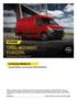 OPEL MOVANO FURGON. Rok produkcji 2017 / Rok modelowy 2017.