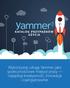UŻYCIA. Wykorzystaj usługę Yammer jako społecznościowe miejsce pracy napędzaj kreatywność, innowacje i zaangażowanie.