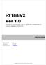 i-7188/v2 Ver 1.0 Sterowanie rejestratorami VIDIUS i głowicami zintegrowanymi z dwóch klawiatur HEGS Instrukcja obsługi