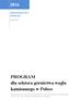 PROGRAM dla sektora górnictwa węgla kamiennego w Polsce