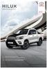 HILUX SPECYFIKACJA 2017 OFERTA SPECJALNA DLA BIZNESU: STANDARD LEASING 103% LUB LEASING SMARTPLAN