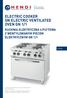 ELECTRIC COOKER ON ELECTRIC VENTILATED OVEN GN 1/1