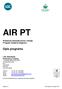 AIR PT. Opis programu. Powietrze atmosferyczne i emisja Program badania biegłości