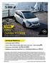 5 000 zł. OPEL ZAFIRA TOURER. Rok produkcji 2015 / Rok modelowy CENNIK AKTUALNA PROMOCJA. ZAFIRA z rabatem: