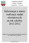 Informacja o stanie realizacji zadań oświatowych za rok szkolny 2011/2012