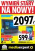 2097, NA NOWY! 599, 16GB OPTYMALNE POŁĄCZENIE WYDAJNOŚCI I CENY! Aparat 5 MPix Czytnik kart pamięci