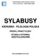 Państwowa Wyższa Szkoła Zawodowa w Tarnowie Instytut Humanistyczny Zakład Filologii Polskiej PROFIL PRAKTYCZNY STUDIA II STOPNIA NIESTACJONARNE