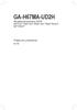 GA-H67MA-UD2H. Podręcznik użytkownika. Płyta główna dla procesorów LGA1155: Intel Core i7/intel Core i5/intel Core i3/intel Pentium / Intel Celeron