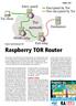 Raspberry TOR Router