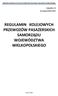 REGULAMIN KOLEJOWYCH PRZEWOZÓW PASAŻERSKICH SAMORZĄDU WOJEWÓDZTWA WIELKOPOLSKIEGO