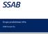 Grupa produktowa Infra. SSAB Europe Oy