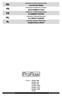 Installation & Operating Instructions. WATER SOFTENER Instructions d Installation & Emploi. ADOUCISSEUR D EAU Installation- & Gebrauchsanleitung