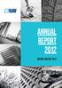 ANNUAL REPORT 2012 RAPORT ROCZNY 2012