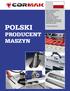 POLSKI PRODUCENT MASZYN PI Y FORMATOWE OKLEINIARKI FREZARKI STRUGARKI ODCI GI WIÓRÓW WENTYLATORY SZLIFIERKI TAŒMOWE WIERTARKI POZIOME BRYKIECIARKI