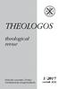 THEOLOGOS. theological revue 1/2017. ročník XIX. Prešovská univerzita v Prešove