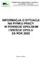 INFORMACJA O SYTUACJI NA RYNKU PRACY W POWIECIE OPOLSKIM I MIEŚCIE OPOLU ZA ROK 2002