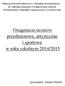 Osiągnięcia uczniów przedmiotowe, artystyczne i sportowe w roku szkolnym 2014/2015