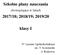 Szkolne plany nauczania 2017/18; 2018/19; 2019/20. klasy I