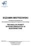 EGZAMIN MISTRZOWSKI. INFORMATOR EGZAMINACYJNY dla kandydatów przystępujących do egzaminu mistrzowskiego