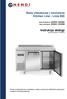 Stoły chłodnicze i mroźnicze Kitchen Line - Linia 600. Instrukcja obsługi (panel sterowania: XR06CX)