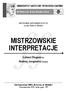 MISTRZOWSKIE INTERPRETACJE