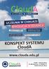 KONSPEKT SYSTEMU CloudA.  CloudA - Cloud Academy Nowy Sącz, ul. Zielona 27