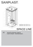 KN/SPACE LINE 100-HP-LX-L KN/SPACE LINE 100-HP-LX-P SPACE LINE INSTRUKCJA MONTA U I OBS UGI KABINY PAROWO - HYDROMASA OWEJ