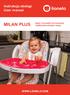 Instrukcja obsługi User manual MILAN PLUS. bujak i krzesełko do karmienia multifunctional baby swing