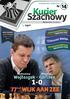 Spis treści. Kurier Szachowy. Okładka: R. Wojtaszek i M.Carlsen, tatasteelchess.com. Praktyka szachowa rozwiązanie zadań: