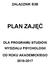 ZAŁĄCZNIK B3B PLAN ZAJĘĆ DLA PROGRAMU STUDIÓW WYDZIAŁU PSYCHOLOGII