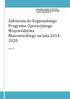 Założenia do Regionalnego Programu Operacyjnego Województwa Mazowieckiego na lata